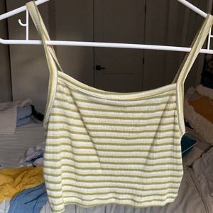 Striped tank crop top